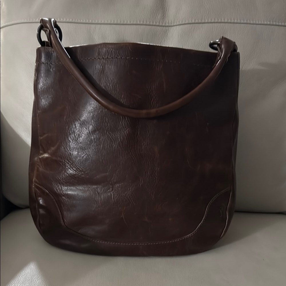 FRYE AND CO. Dark Brown Leather Tote
